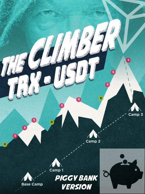 THE CLIMBER TRX/USDT PIGGY BANK  Kryll strategy poster