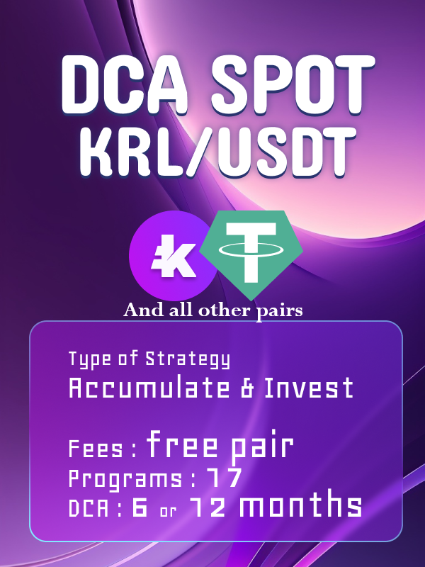 DCA spot invest strategy Kryll strategy poster
